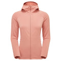 Pink Clay Montane Women's Protium Hooded Fleece Jacket Front FPRHOPCL