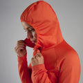 Tigerlily Montane Women's Protium Hooded Fleece Jacket Model 4 FPRHOTIG
