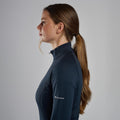 Eclipse Blue Montane Women's Protium Lite Pull On Fleece Model 4 FPRLPECL