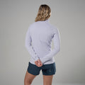 Lilac Haze Montane Women's Protium Lite Pull On Fleece Model Back FPRLPLIL