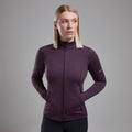 Mulberry Montane Women's Protium Fleece Jacket Model 3 FPRMJMUL