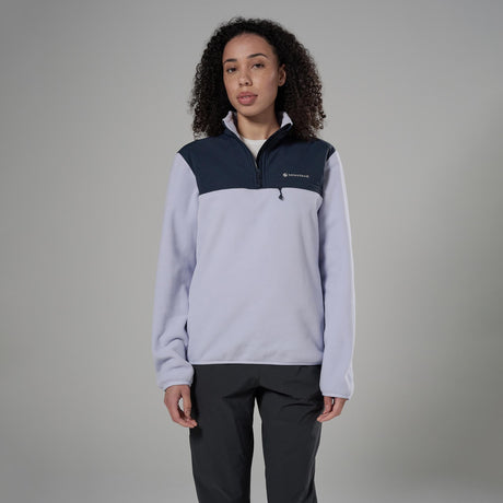 Lilac Haze Montane Women's Roco Fleece Pull On Front FROPOLIL