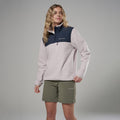 Oyster Montane Women's Roco Fleece Pull On Model Front FROPOOYS