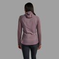 Moonscape Montane Women's Sirocco Lite Hooded Insulated Jacket Model Back FSILHMOO