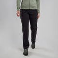 Black Montane Women's Terra Stretch Trousers Model Front FSTPLBLA