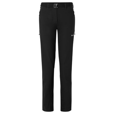 Black Montane Women's Terra Stretch Trousers Front FSTPRBLA