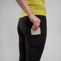 Black Montane Women's Slipstream Trail Running Tights Model 3 FSTTRBLA