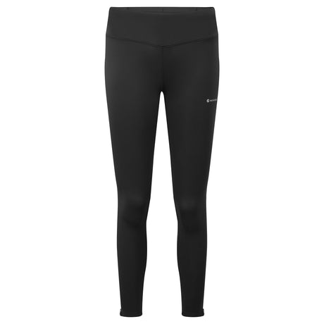 Black Montane Women's Slipstream Trail Running Tights Front FSTTRBLA