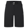 Black Montane Women's Tenacity Softshell Shorts Front FTENSBLA