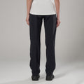Black Montane Women's Tenacity Softshell Pants Model Back FTEPSBLA