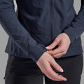 Eclipse Blue Montane Women's Tenacity Nano Hooded Softshell Jacket Model 5 FTNNHECL