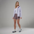 Lilac Haze Montane Women's Tenacity Nano Hooded Softshell Jacket Model 3 FTNNHLIL