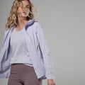 Lilac Haze Montane Women's Tenacity Nano Hooded Softshell Jacket Model 4 FTNNHLIL