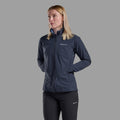 Eclipse Blue Montane Women's Tenacity Nano Softshell Jacket Model 3 FTNNJECL