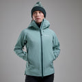 Sea Mist Montane Women's Torren Waterproof Jacket Model 11 FTOJASEA