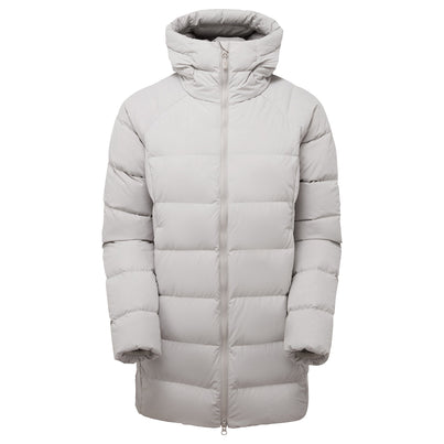 Oyster Montane Women's Tundra Hooded Down Jacket Front FTUNHOYS