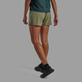 Caper Montane Women's Volantis 4" Shorts Model Back FVO4SCAP
