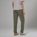 Caper Montane Women's Volantis Softshell Pants Model Back FVOLSCAP