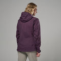 Mulberry Montane Women's Vortic Waterproof Jacket Model Back FVORJMUL