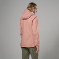 Pink Clay Montane Women's Vortic Waterproof Jacket Model Back FVORJPCL