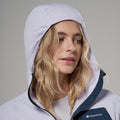 Lilac Haze Montane Women's Zepher Hooded Fleece Jacket Model 3 FZEPHLIL