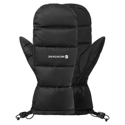 Black Montane Anti-Freeze Down Mittens Front GAFMIBLA