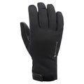 Black Montane Duality Insulated Waterproof Gloves Model Front GDULGBLA