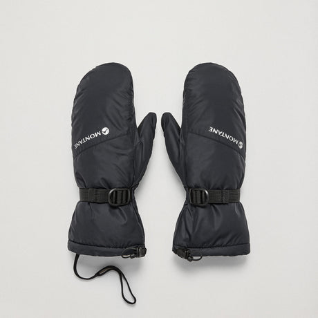 Black Montane Extreme Insulated Mittens Front GEXTMBLA