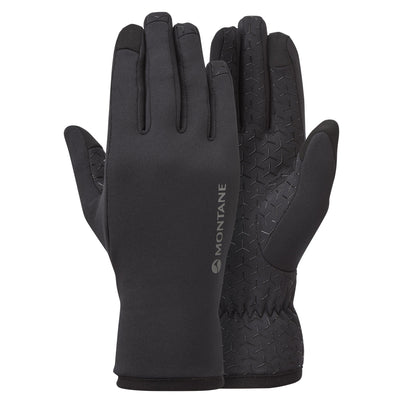 Black Montane Women's Fury XT Fleece Gloves Front GFFRXBLA