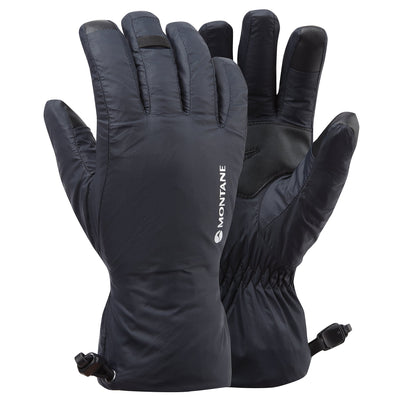 Black Montane Women's Respond Dry Line Insulated Waterproof Gloves Front GFRDGBLA