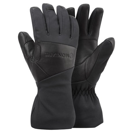 Black Montane Women's Supercell Waterproof Gloves Together Front GFSCGBLA