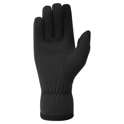 Black Montane Fury Fleece Gloves Front GFURYBLA