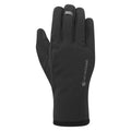 Black Montane Windjammer Lite Windproof Gloves Model Front GWLIGBLA