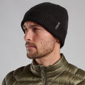 Black Montane Brew Beanie Hat Model Front HBREBBLA