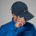 Eclipse Blue Montane Jetstream Cap Model Front 2 HJETCECL