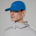 Neptune Blue Montane Jetstream Cap Model Front HJETCNEP
