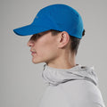 Neptune Blue Montane Jetstream Cap Model Front 2 HJETCNEP