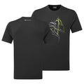 Midnight Grey Montane Men's Abstract Mountain T-Shirt Front and Back MABTTMNG