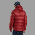 Dark Maple Montane Men's Anti-Freeze Hooded Down Jacket Model Back MAFZHDAM