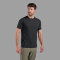 Black Montane Men's Alhena Merino Blend T-Shirt Model Front MALTSBLA