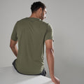 Caper Montane Men's Alhena Merino Blend T-Shirt Model Back MALTSCAP