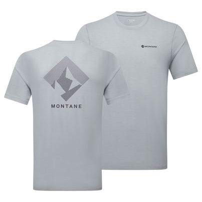 Pebble Blue Montane Men's Alhena Mountain 25 T-Shirt Front MAMTSPEB