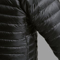 Black Montane Men's Anti-Freeze Lite Hooded Down Jacket Model 5 MANLHBLA