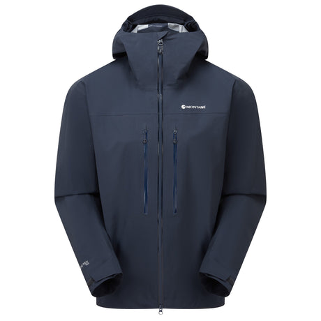 Eclipse Blue Montane Men's Alta XT Waterproof Jacket Front MAXTJECL