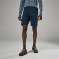 Eclipse Blue Montane Men's Caelum Shorts Model Front MCAESECL