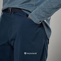 Eclipse Blue Montane Men's Caelum Shorts Model 4 MCAESECL