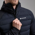 Black Montane Men's Composite Hooded Down Jacket Model 4 MCOHOBLA