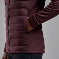 Dark Garnet Montane Men's Composite Hooded Down Jacket Model 5 MCOHODGA