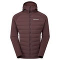 Dark Garnet Montane Men's Composite Hooded Down Jacket Front MCOHODGA