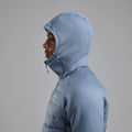 Stone Blue Montane Men's Composite Hooded Down Jacket Model 3 MCOHOSTB